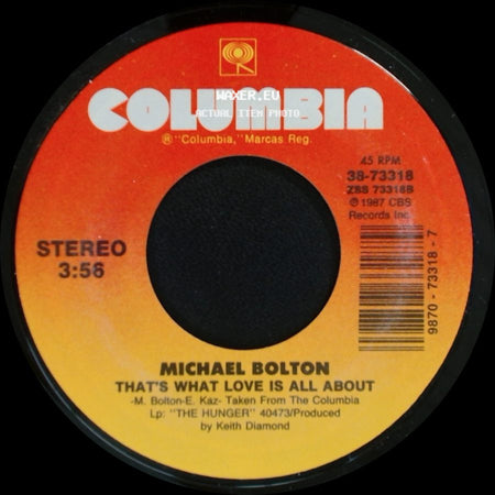 Michael Bolton - How Can We Be Lovers / That's What Love Is All About side B