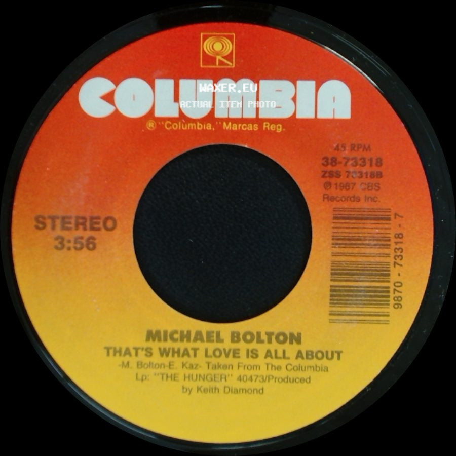 Michael Bolton - How Can We Be Lovers / That's What Love Is All About side B