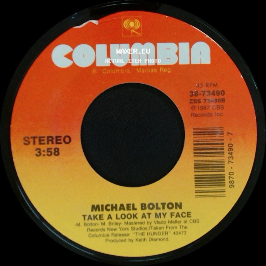 Michael Bolton - Take A Look At My Face / Georgia On My Mind side A
