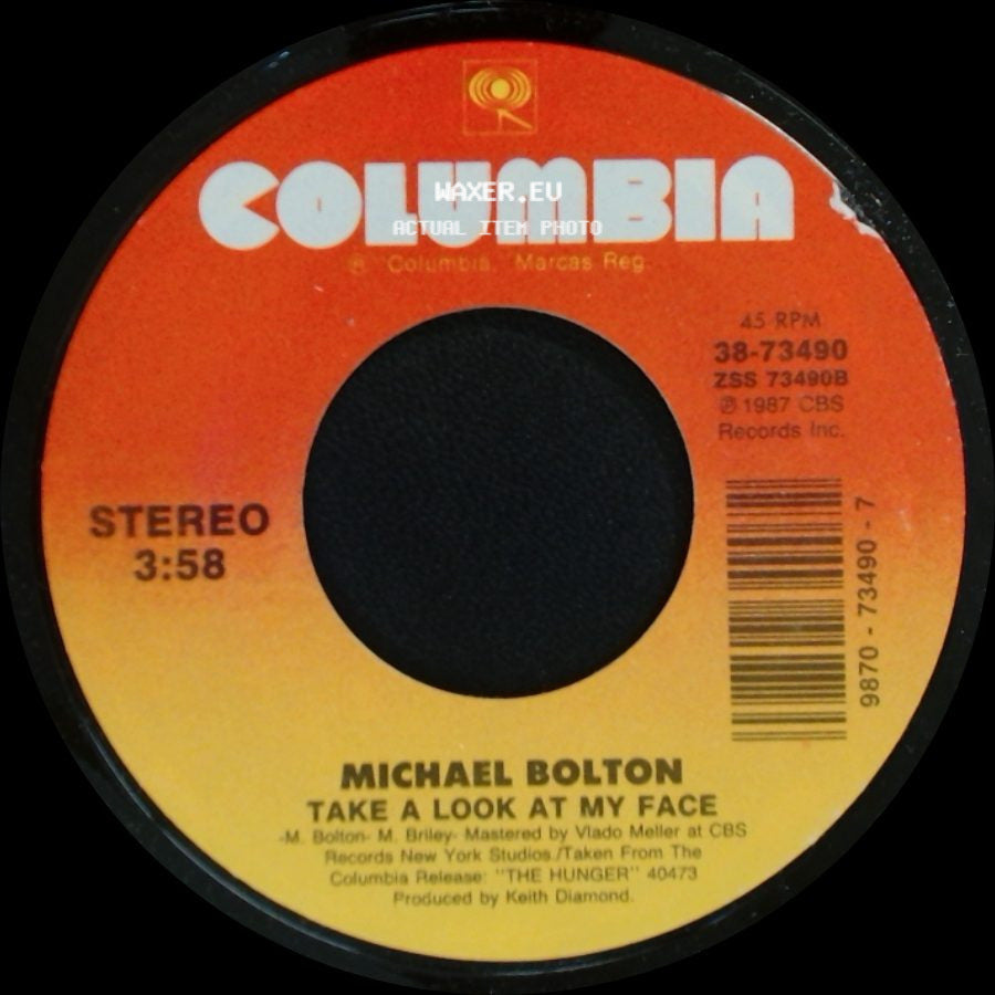 Michael Bolton - Take A Look At My Face / Georgia On My Mind side A