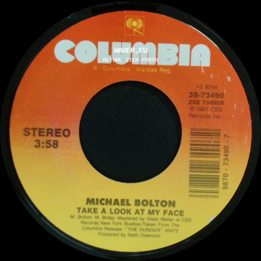 Michael Bolton - Georgia On My Mind / Take A Look At My Face side B