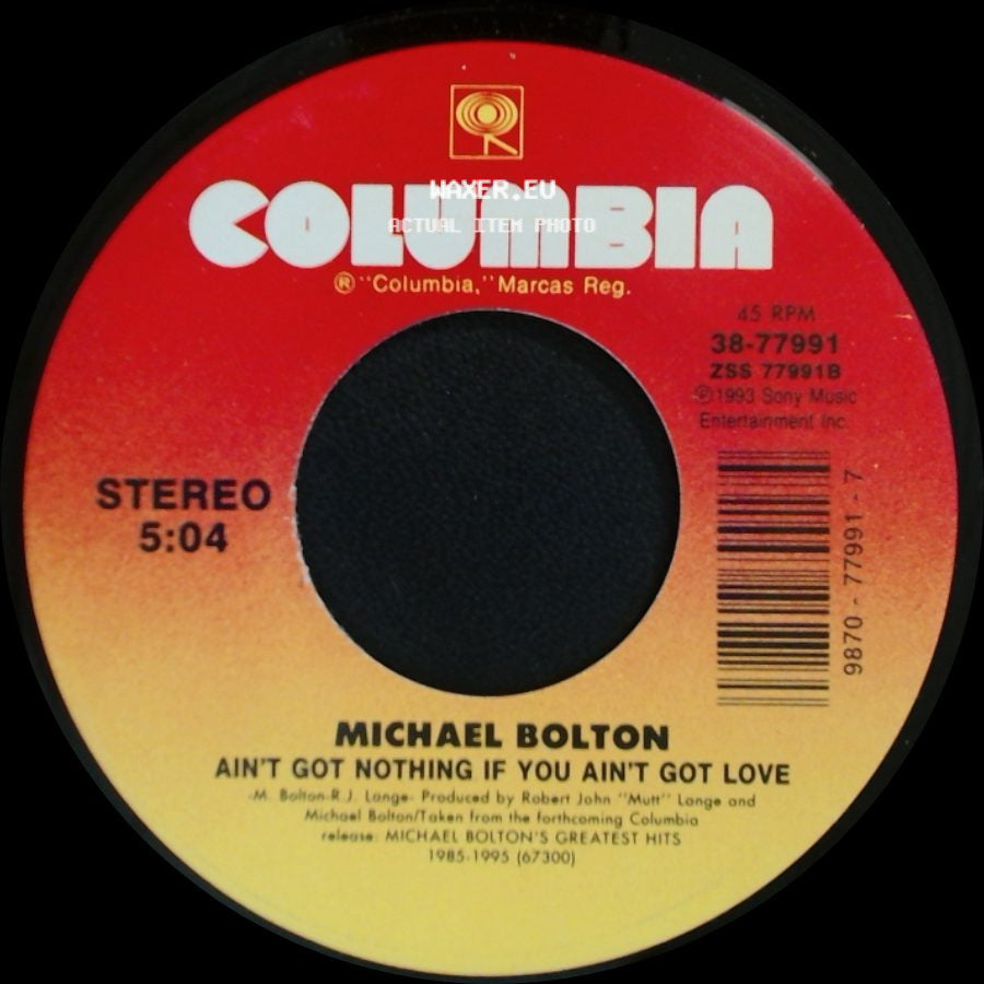 Michael Bolton - Can I Touch You...There? / Ain't Got Nothing If You Ain't Got Love side B