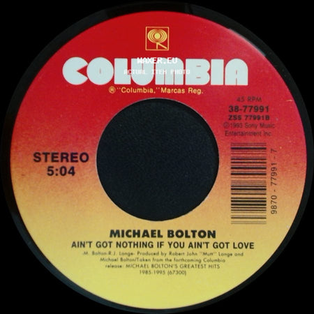 Michael Bolton - Can I Touch You... There? / Ain't Got Nothing If You Ain't Got Love side B