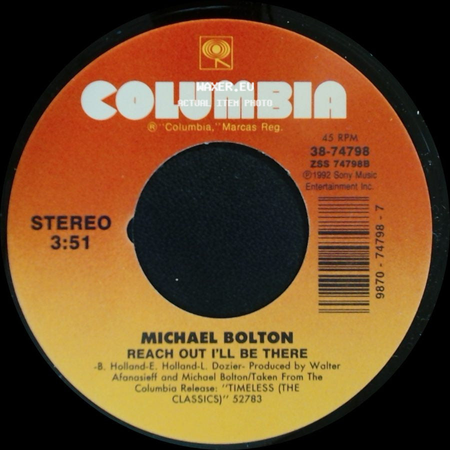 Michael Bolton - Reach Out I'll Be There / White Christmas side A