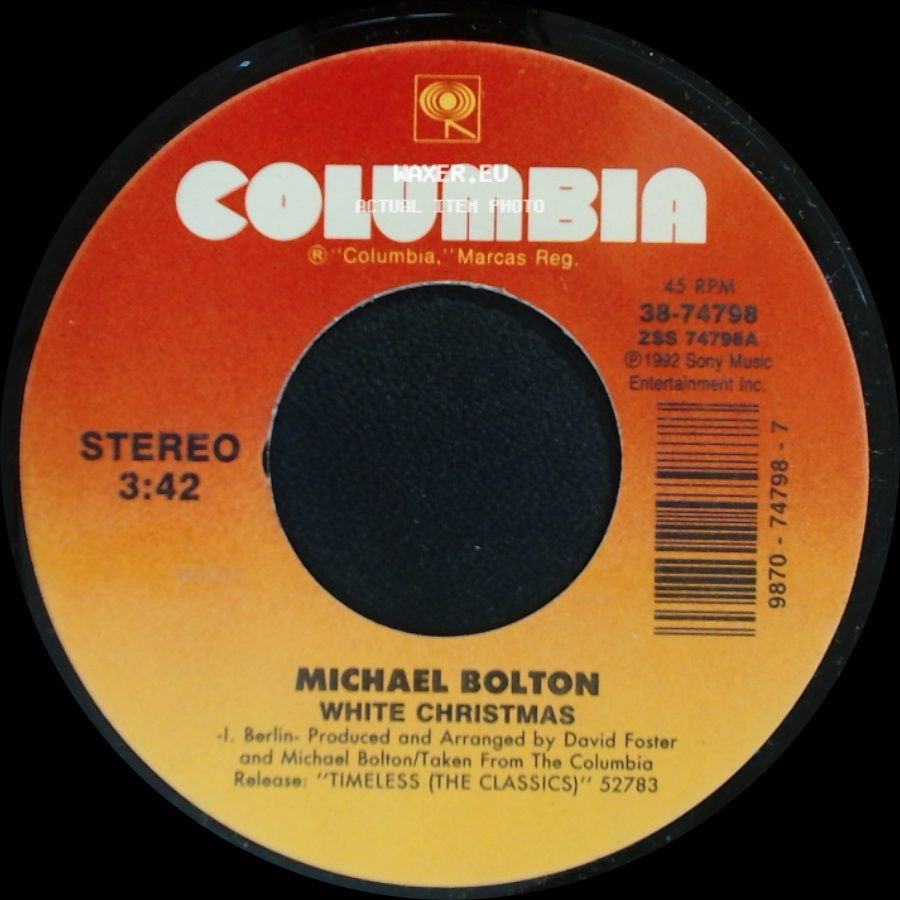 Michael Bolton - Reach Out I'll Be There / White Christmas side B