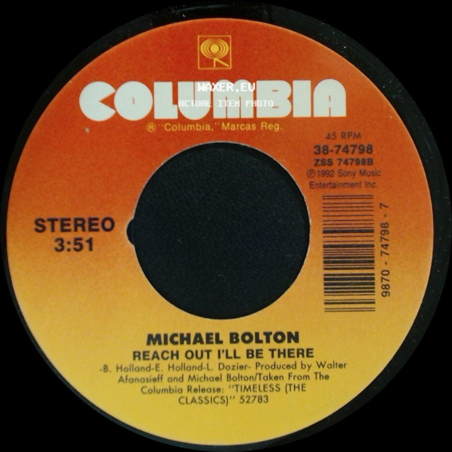 Michael Bolton - Reach Out I'll Be There / White Christmas side A