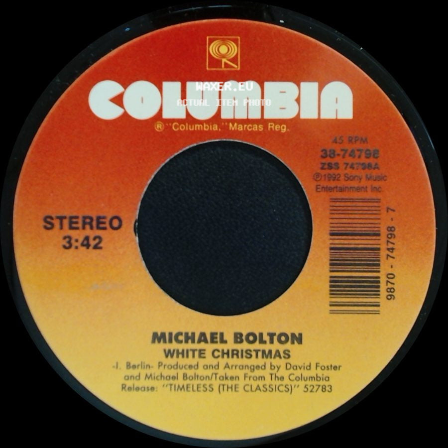 Michael Bolton - Reach Out I'll Be There / White Christmas side B