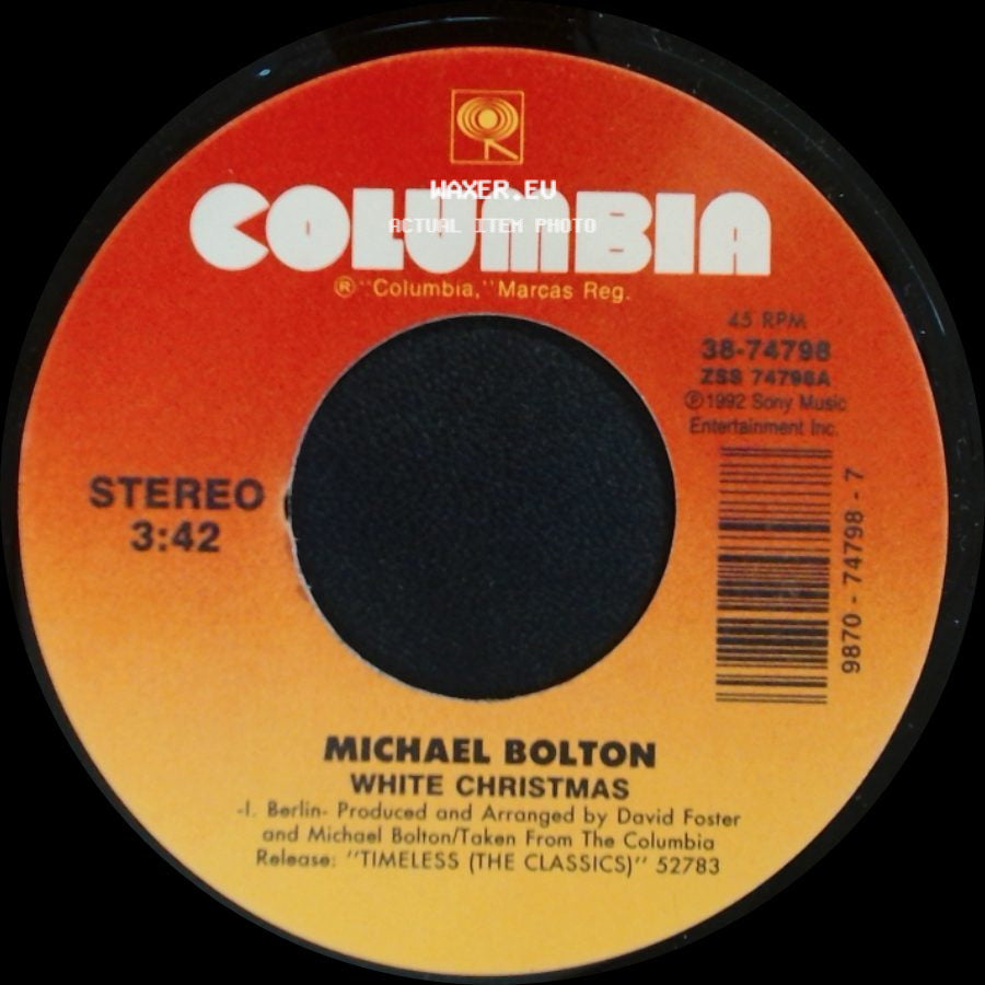 Michael Bolton - White Christmas / Reach Out I'll Be There side A