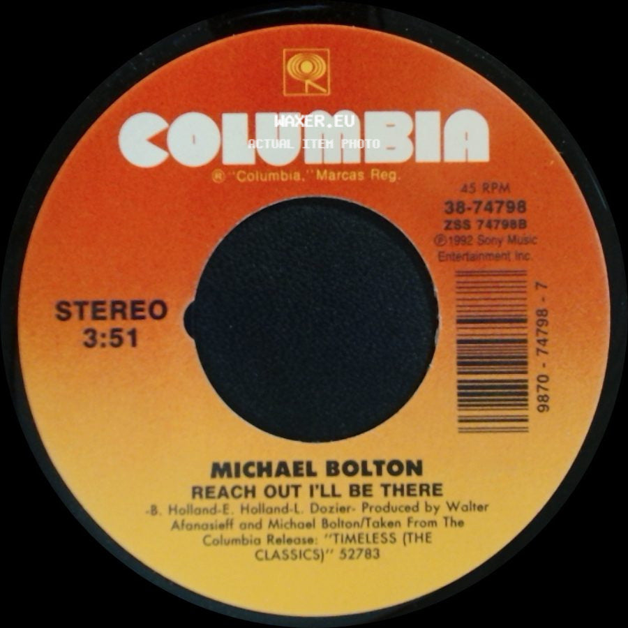 Michael Bolton - White Christmas / Reach Out I'll Be There side B