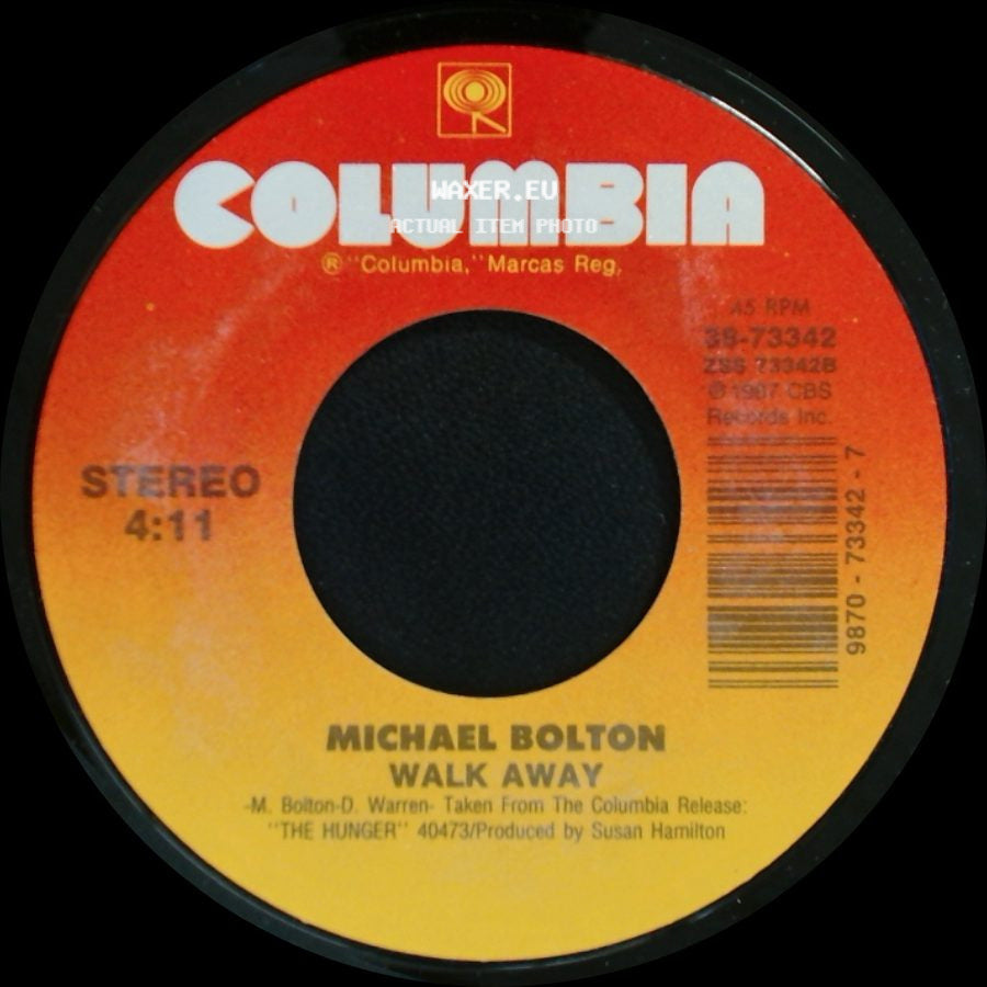Michael Bolton - Walk Away / When I'm Back On My Feet Again (Remix) side A
