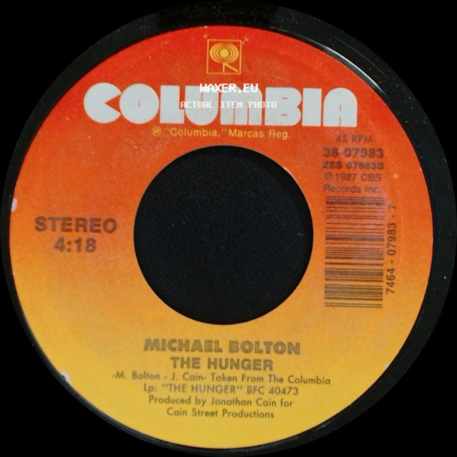 Michael Bolton - The Hunger / Walk Away side A