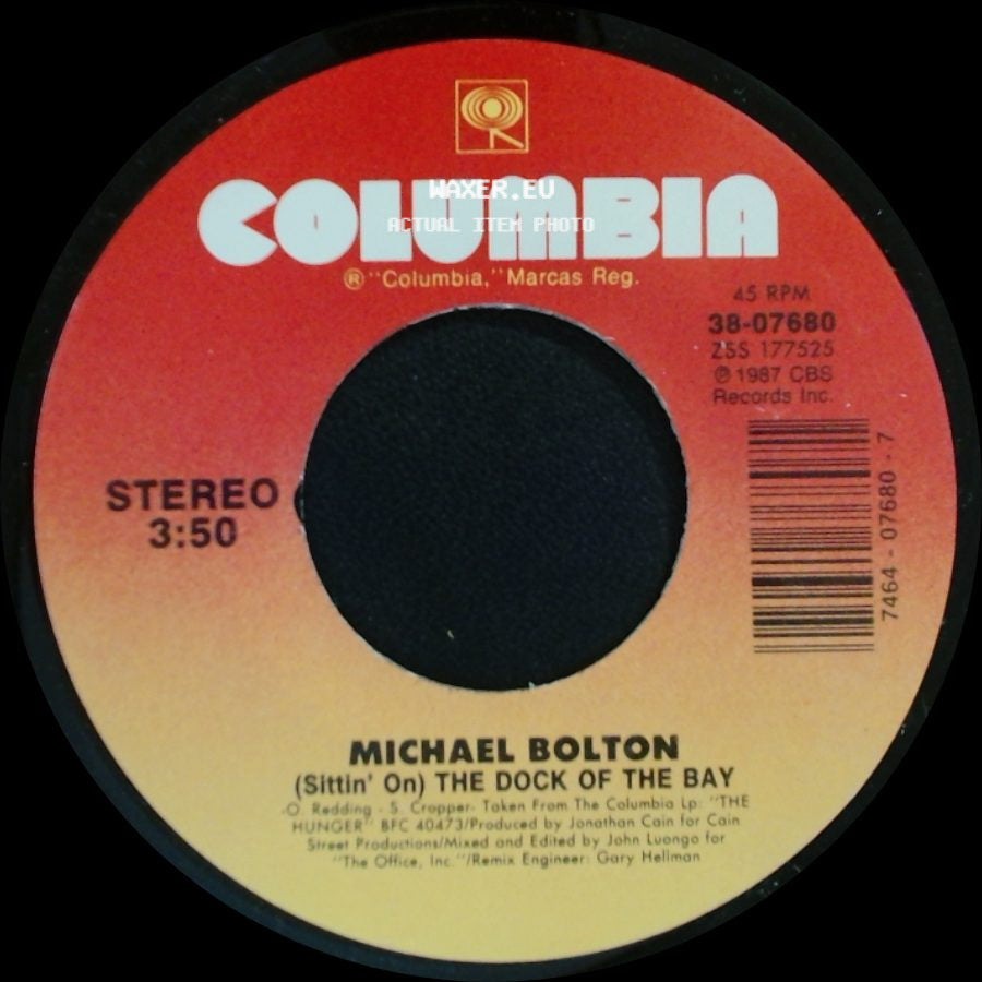 Michael Bolton - Call My Name / (Sittin' On) The Dock Of The Bay side B