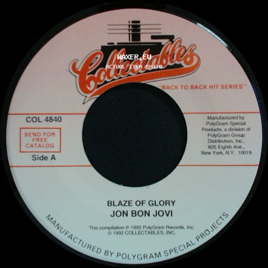 Jon Bon Jovi - Blaze Of Glory / Miracle side A