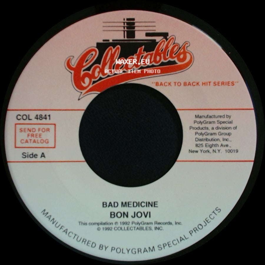 Bon Jovi - Bad Medicine / Living In Sin side A