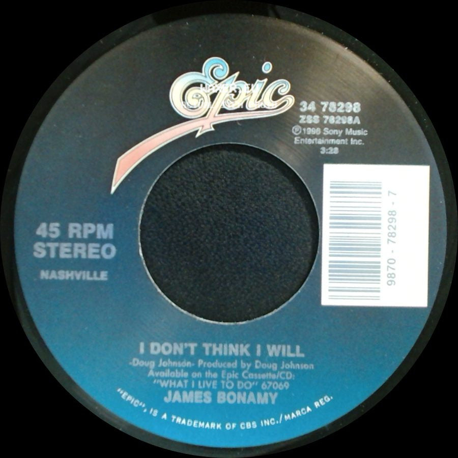 James Bonamy - I Don't Think I Will / Heartbreak School side A