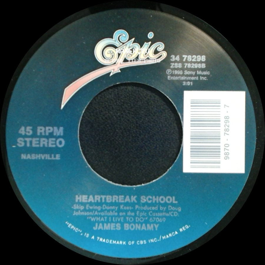 James Bonamy - Heartbreak School / I Don't Think I Will side A