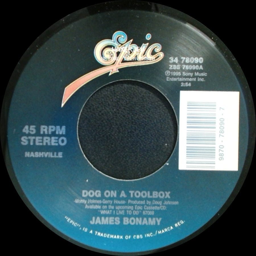 James Bonamy - She's Got A Mind Of Her Own / Dog On A Toolbox side B
