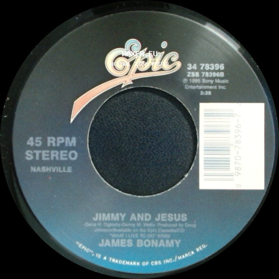 James Bonamy - All I Do Is Love Her / Jimmy And Jesus side B