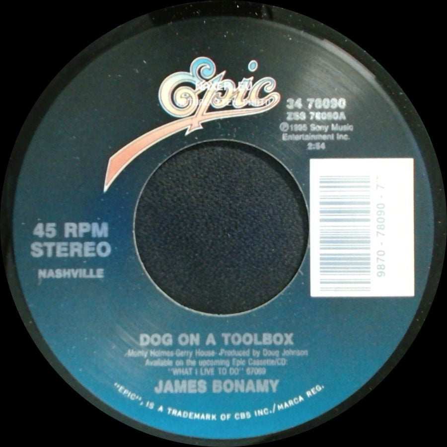 James Bonamy - Dog On A Toolbox / She's Got A Mind Of Her Own side A