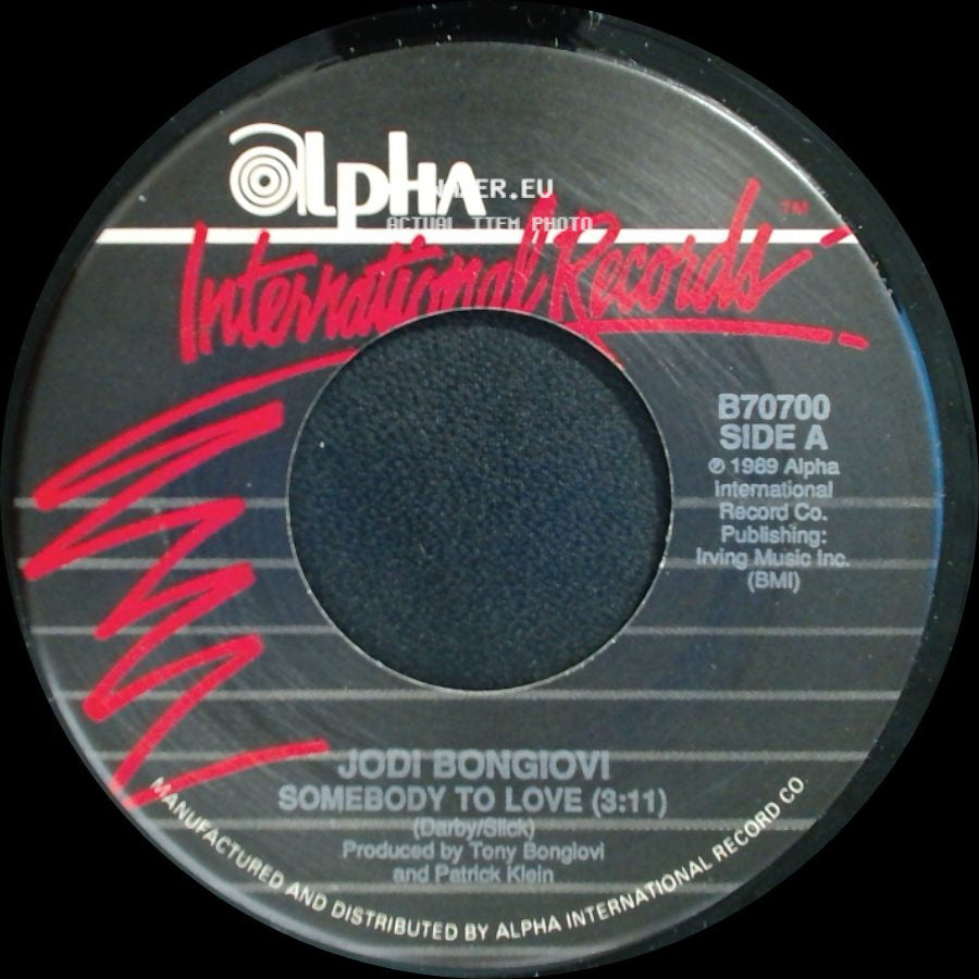 Jodi Bongiovi - Somebody To Love (3:11) / Cut From The Same Stone side A