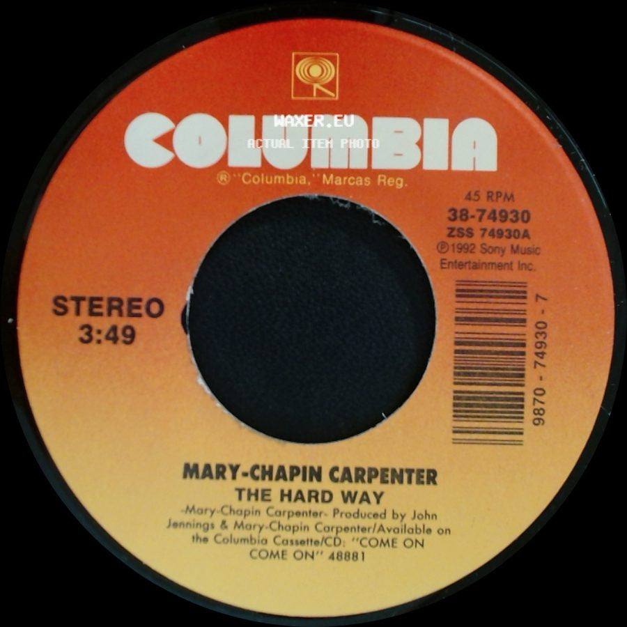 Mary-Chapin Carpenter - Goodbye Again / The Hard Way side B