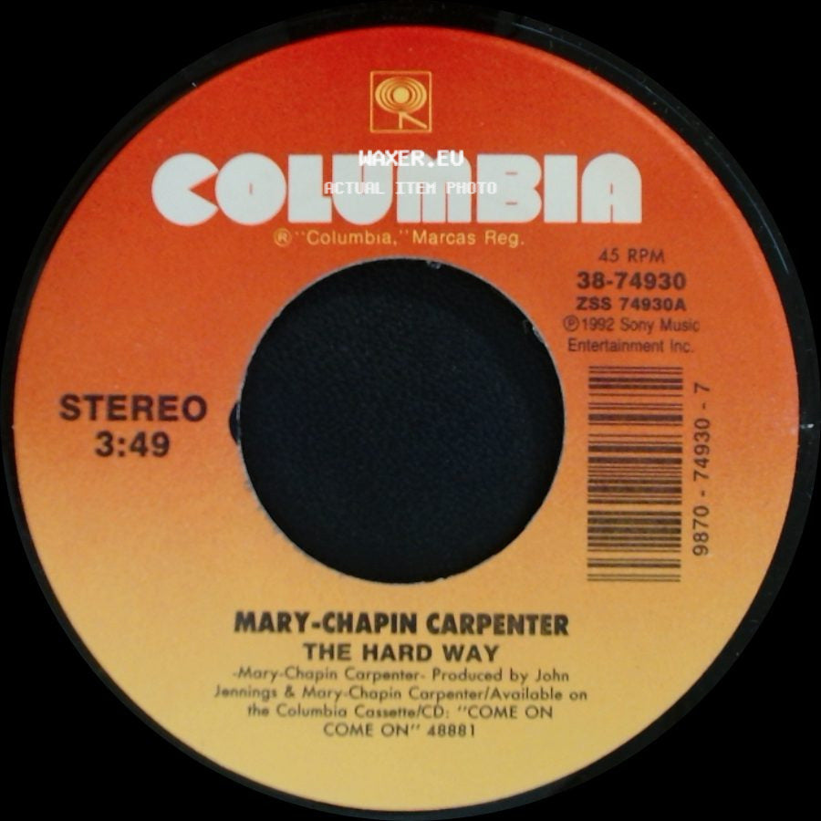 Mary-Chapin Carpenter - Goodbye Again / The Hard Way side B