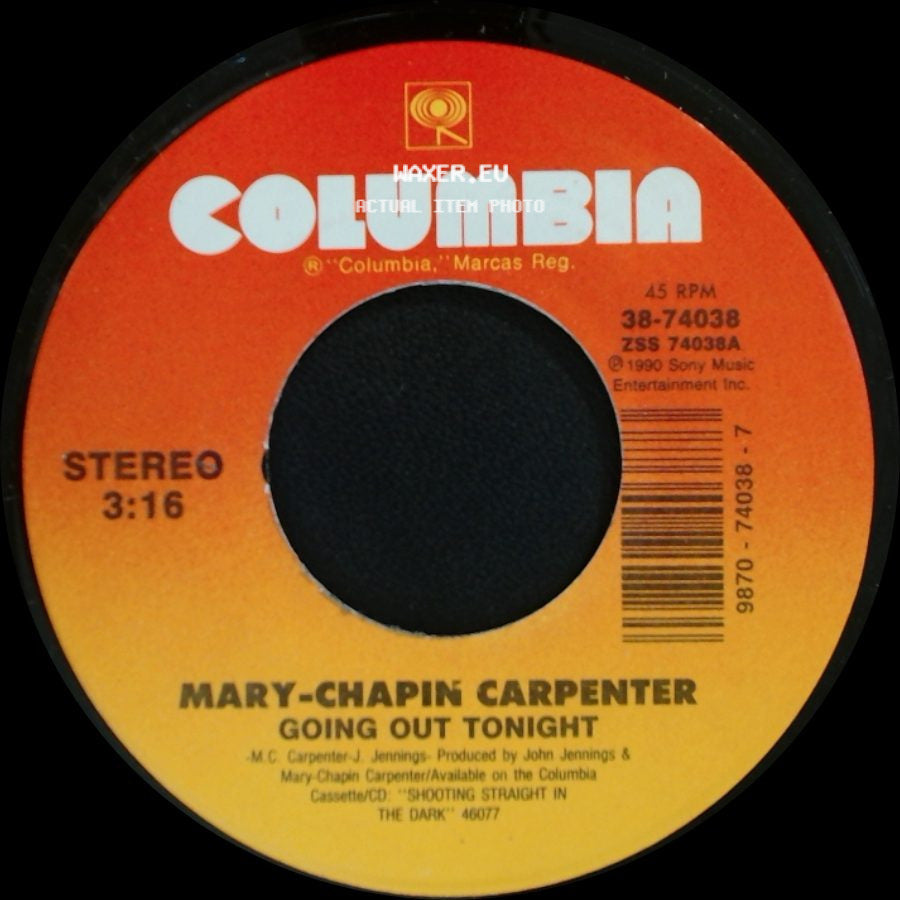Mary-Chapin Carpenter - Going Out Tonight / When She's Gone side A