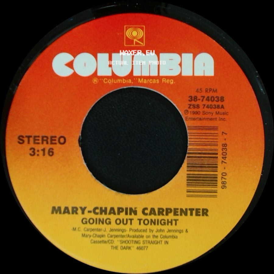 Mary-Chapin Carpenter - Going Out Tonight / When She's Gone side A