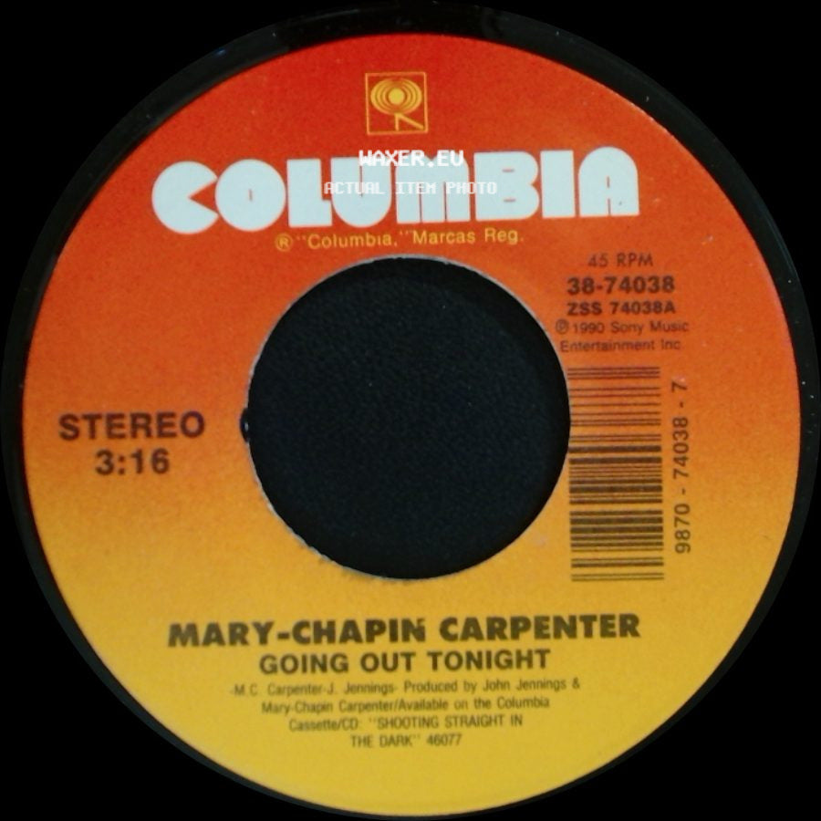 Mary-Chapin Carpenter - Going Out Tonight / When She's Gone side A