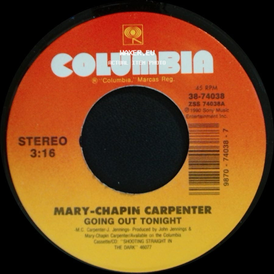 Mary-Chapin Carpenter - Going Out Tonight / When She's Gone side A