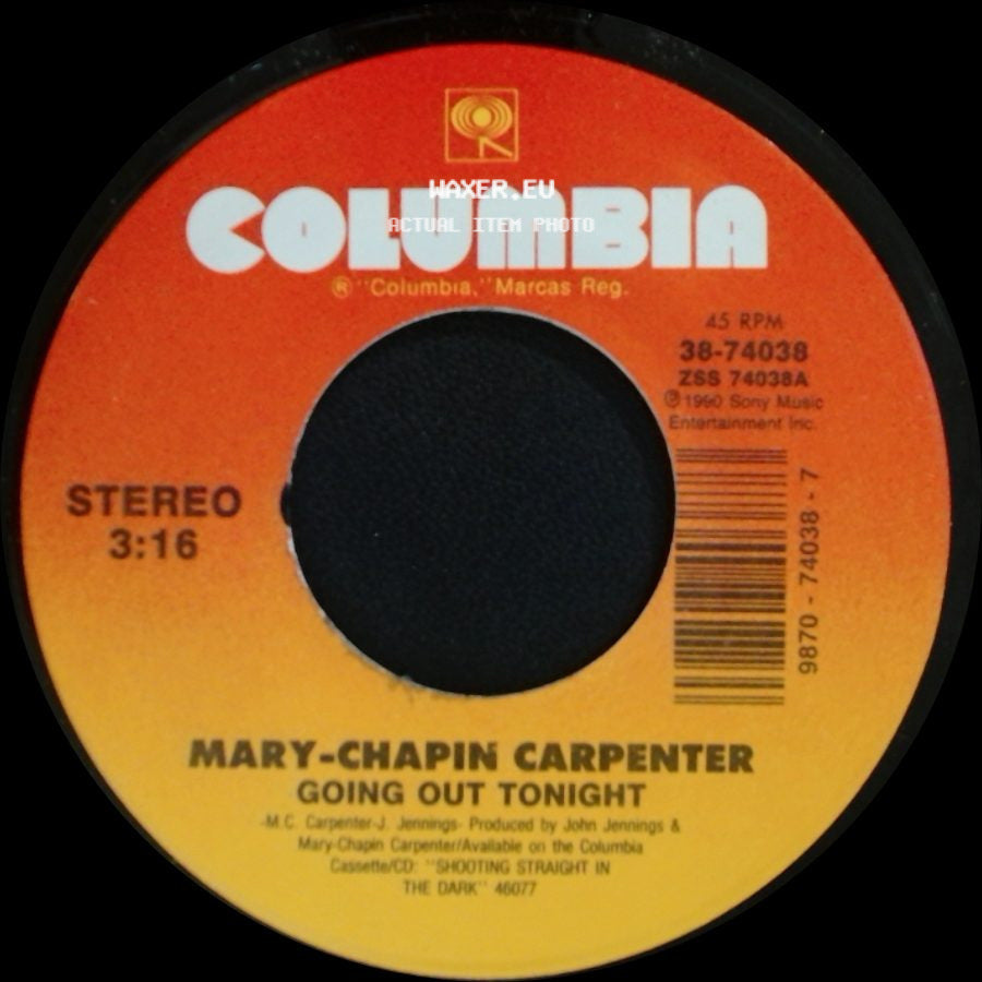 Mary-Chapin Carpenter - Going Out Tonight / When She's Gone side A