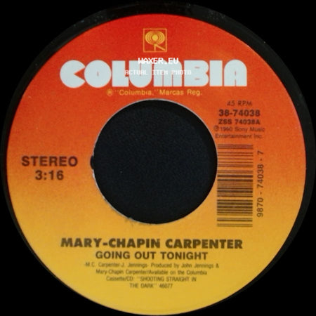 Mary-Chapin Carpenter - Going Out Tonight / When She's Gone side A