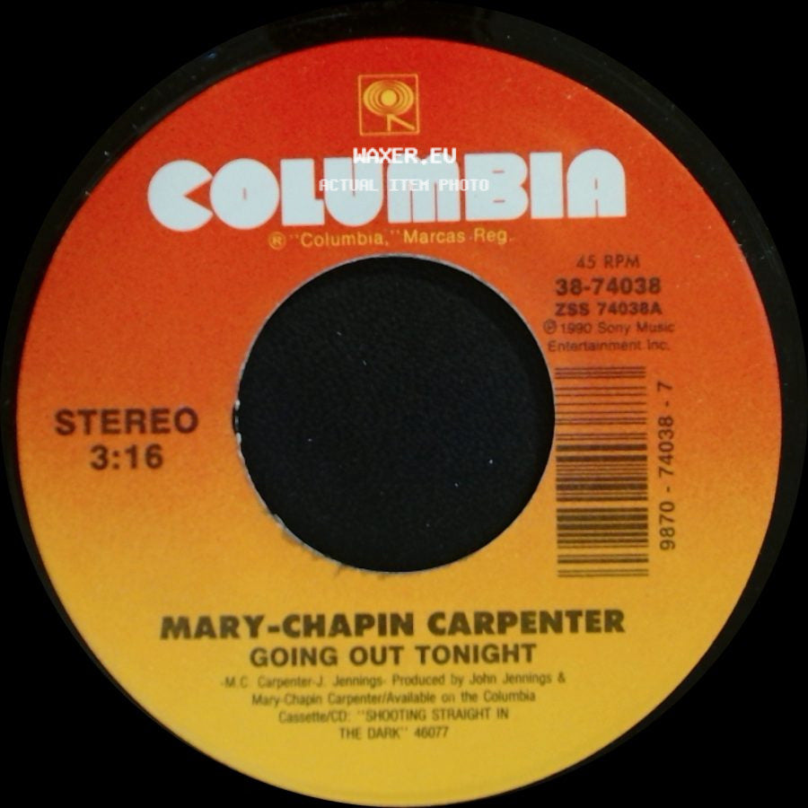 Mary-Chapin Carpenter - Going Out Tonight / When She's Gone side A