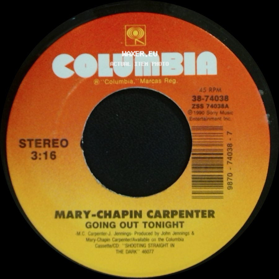 Mary-Chapin Carpenter - Going Out Tonight / When She's Gone side A