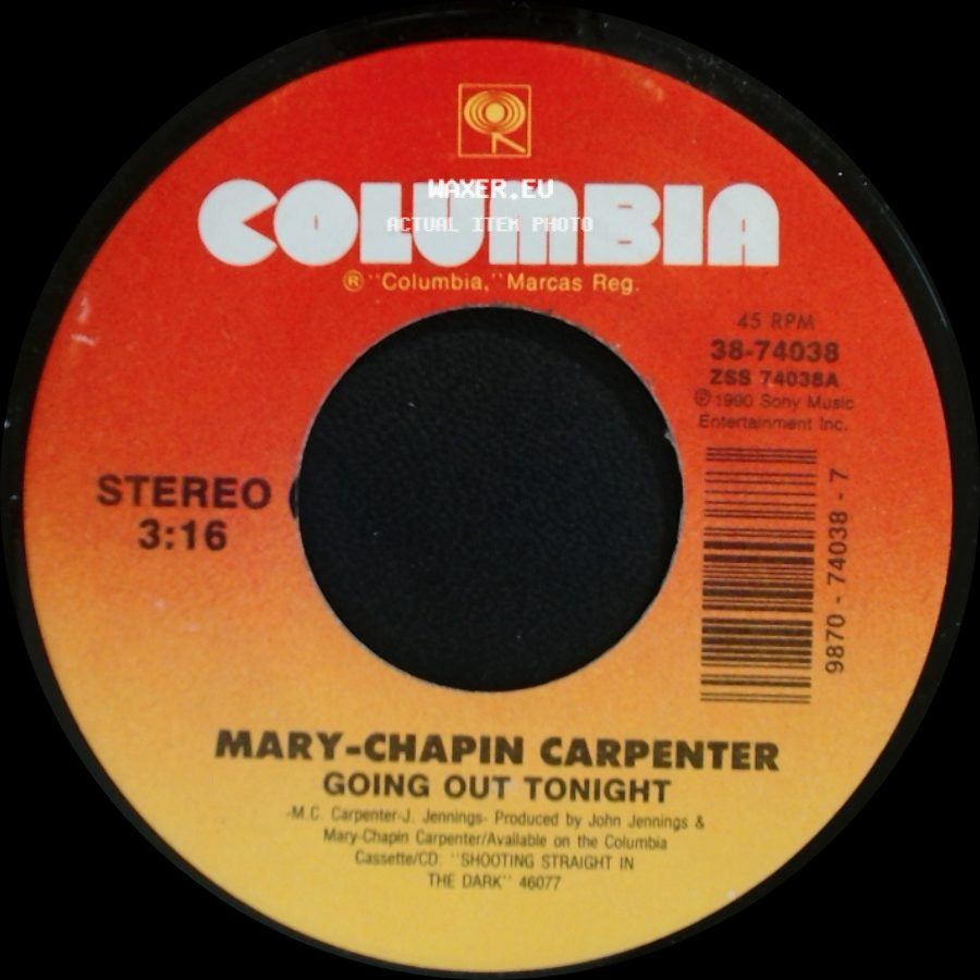 Mary-Chapin Carpenter - Going Out Tonight / When She's Gone side A