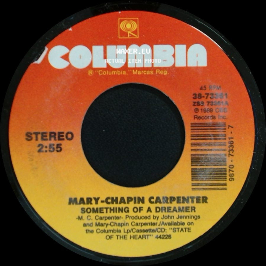 Mary-Chapin Carpenter - Something Of A Dreamer / Slow Country Dance side A