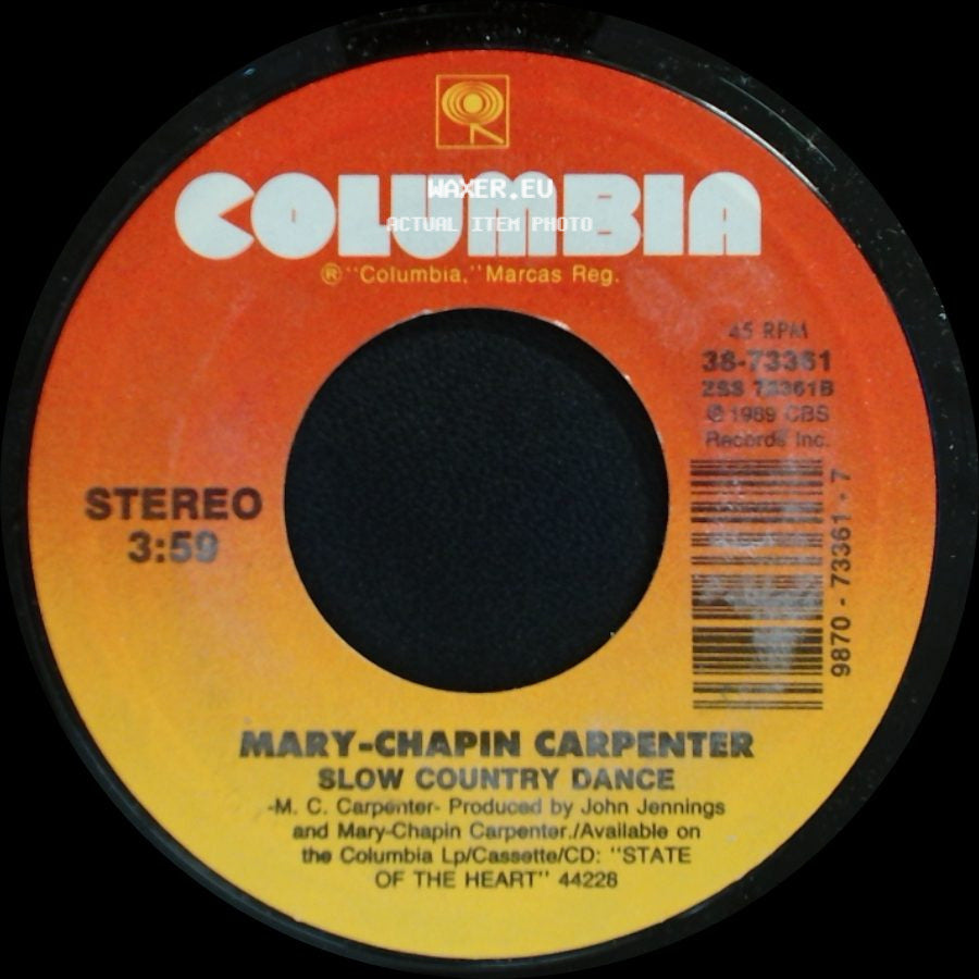 Mary-Chapin Carpenter - Something Of A Dreamer / Slow Country Dance side B