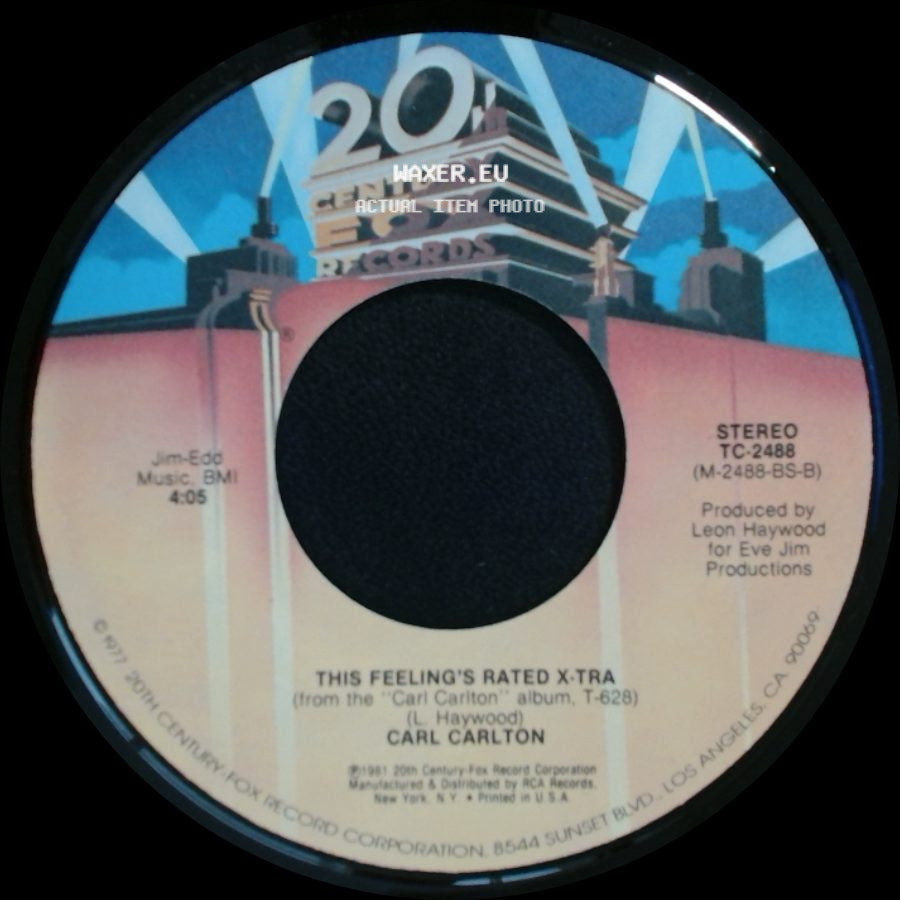 Carl Carlton - She's A Bad Mama Jama (She's Built, She's Stacked) / This Feeling's Rated X-Tra side B