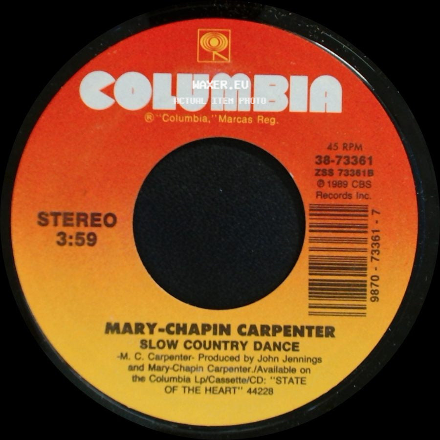 Mary-Chapin Carpenter - Slow Country Dance / Something Of A Dreamer side A