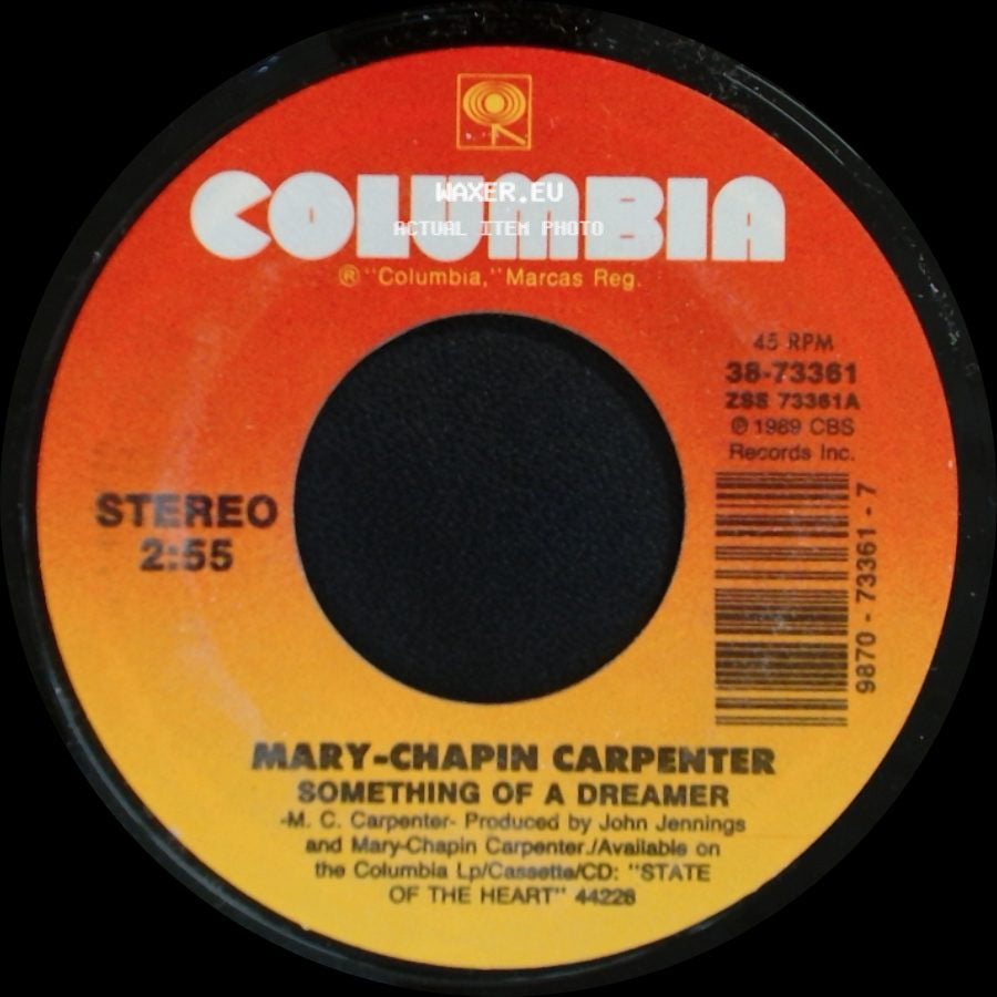Mary-Chapin Carpenter - Slow Country Dance / Something Of A Dreamer side B