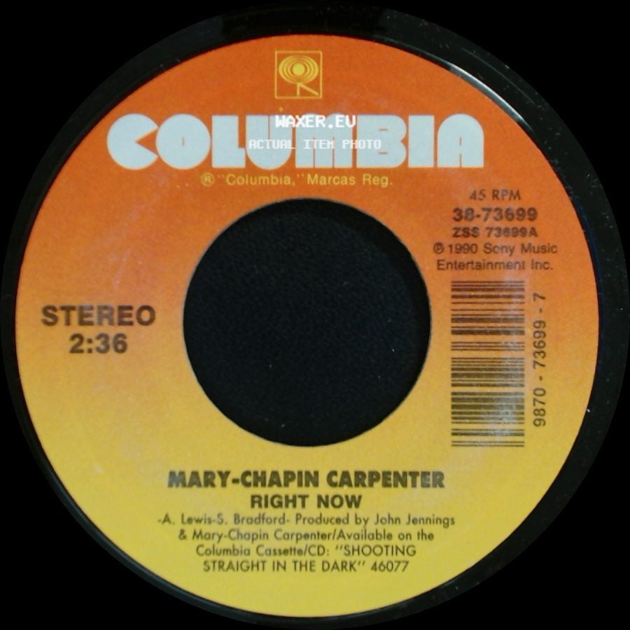 Mary-Chapin Carpenter - What You Didn't Say / Right Now side B
