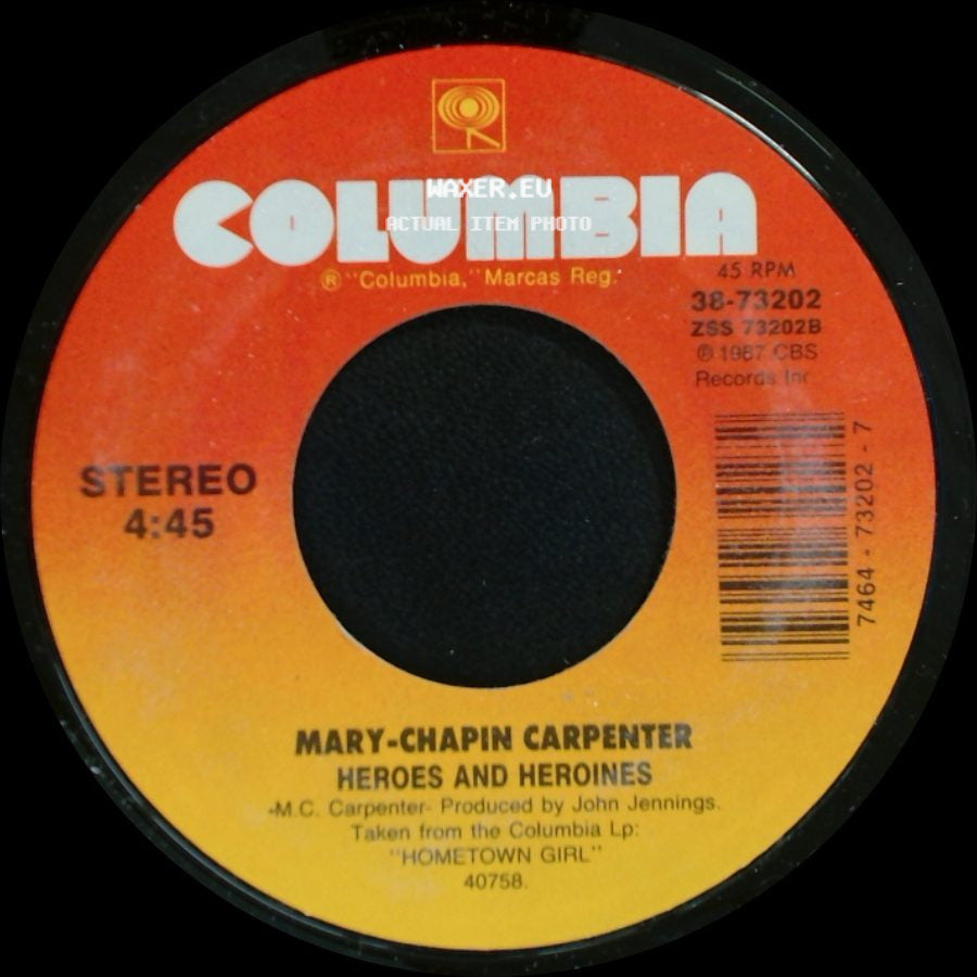 Mary-Chapin Carpenter - Heroes And Heroines / Quittin' Time side A