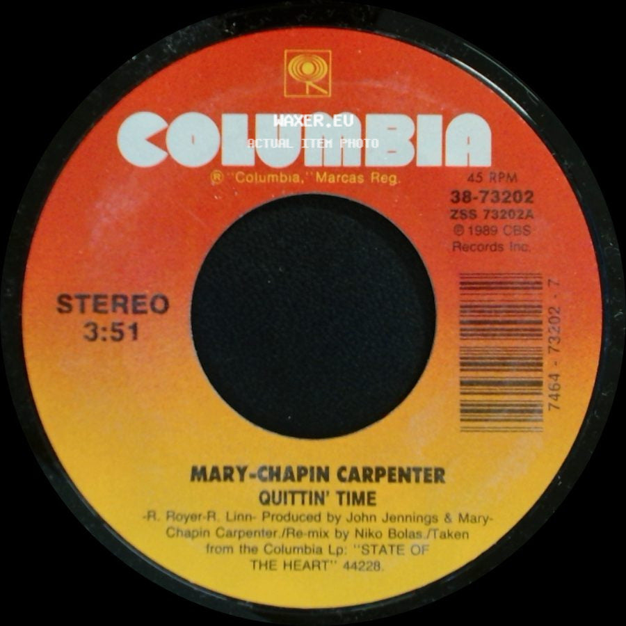 Mary-Chapin Carpenter - Heroes And Heroines / Quittin' Time side B