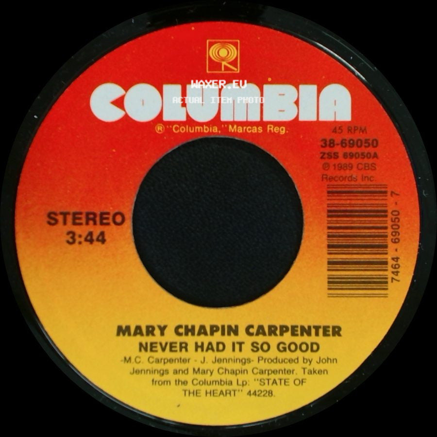 Mary Chapin Carpenter - Other Streets And Other Towns / Never Had It So Good side B