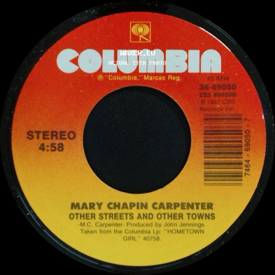 Mary Chapin Carpenter - Other Streets And Other Towns / Never Had It So Good side A