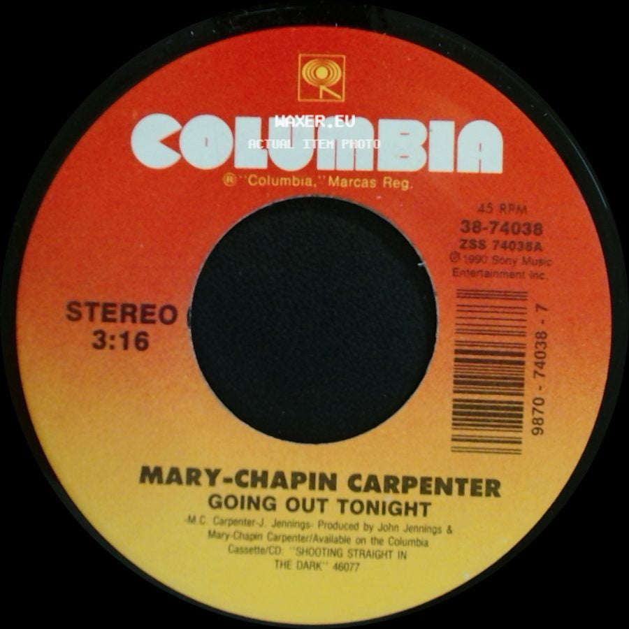 Mary-Chapin Carpenter - Going Out Tonight / When She's Gone side A