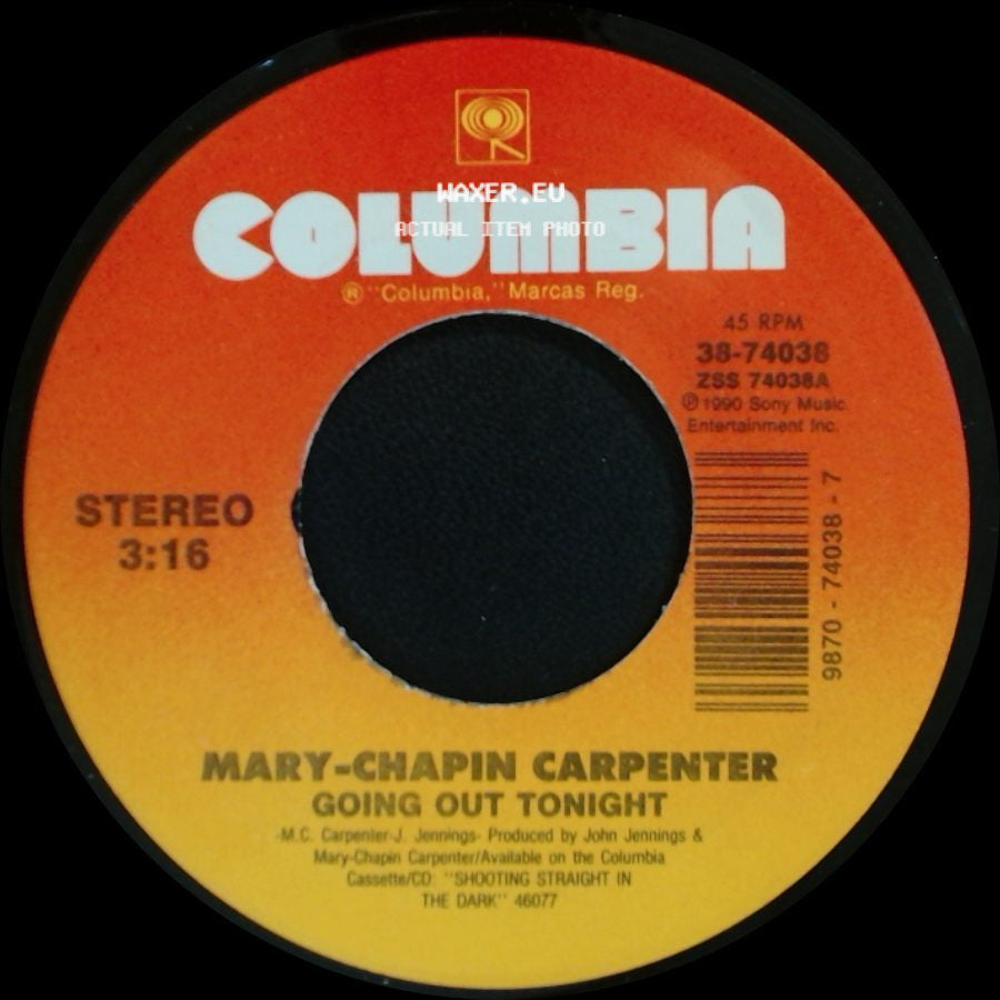 Mary-Chapin Carpenter - Going Out Tonight / When She's Gone side A