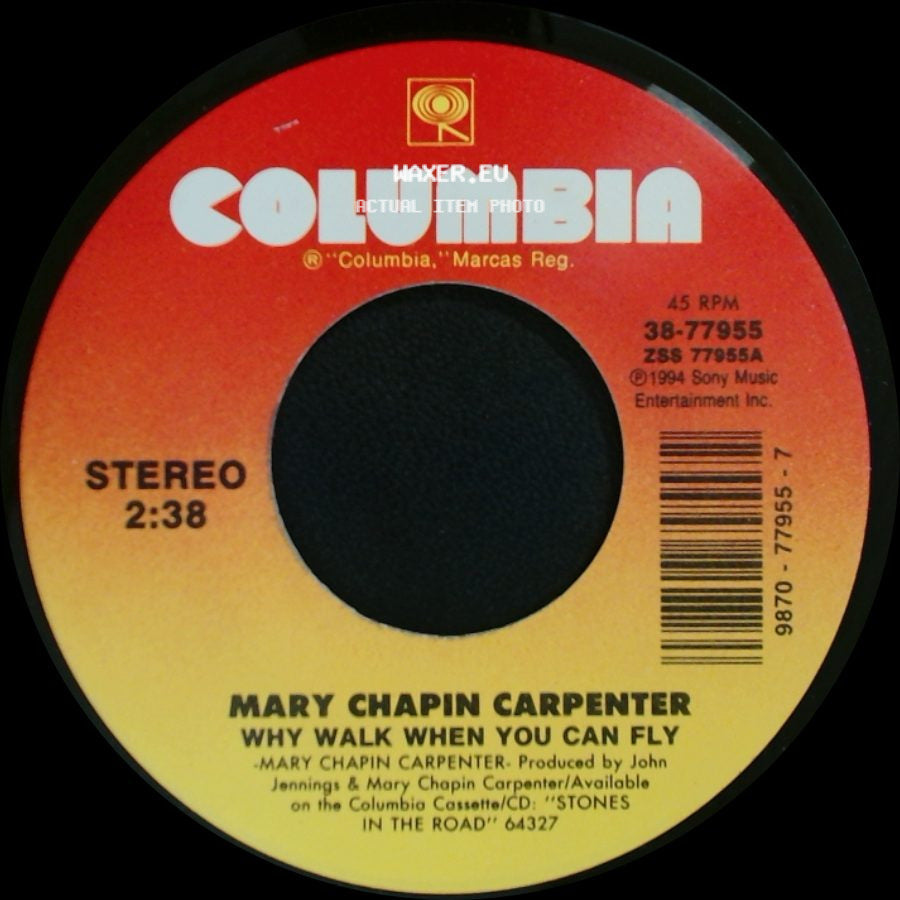 Mary Chapin Carpenter - Why Walk When You Can Fly / Stones In The Road side A
