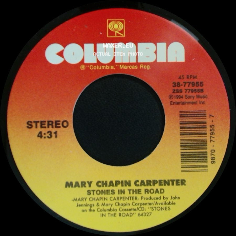Mary Chapin Carpenter - Why Walk When You Can Fly / Stones In The Road side B