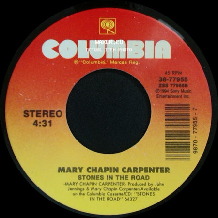 Mary Chapin Carpenter - Why Walk When You Can Fly / Stones In The Road side B
